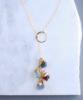 Picture of Raw Birthstone Cascade Y Necklace