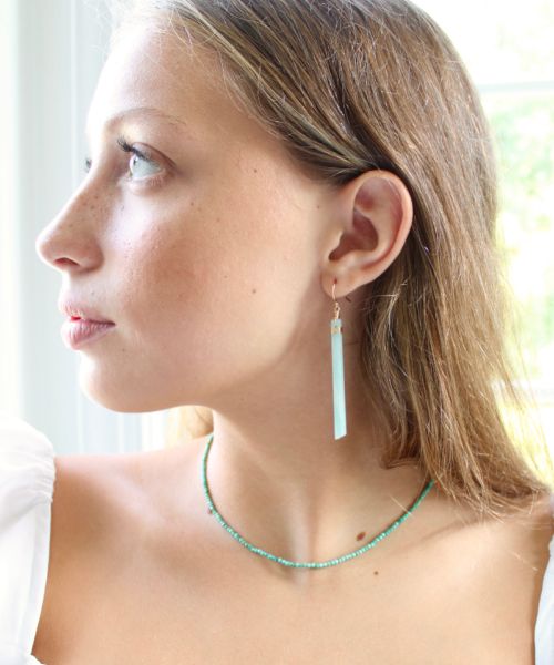 Picture of Amazonite Spike Earrings