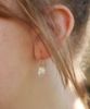 herkimer earrings on model