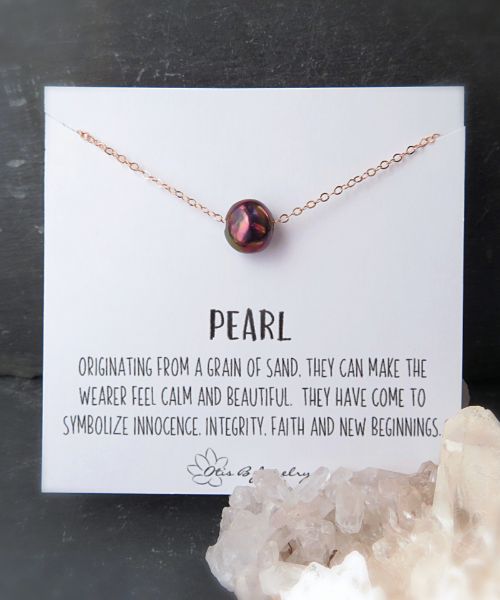 floating pearl on card