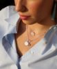 constellation toggle necklace on model